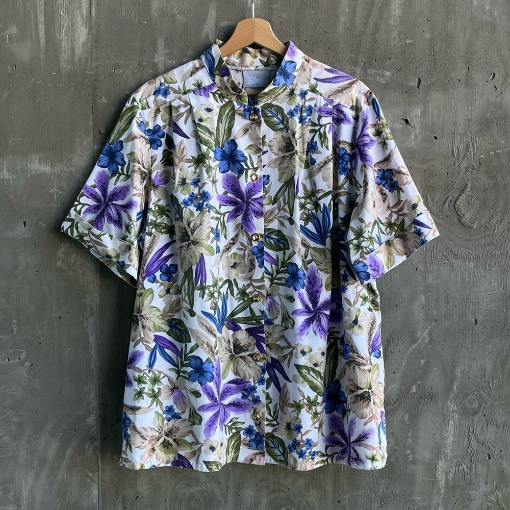 Vintage Blair Tropical Floral Tunic Top
